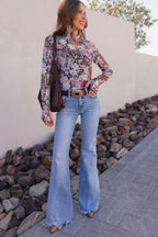 Flare Jeans Dames | 100% Katoen Denim Mid - Rise - Miss Madera