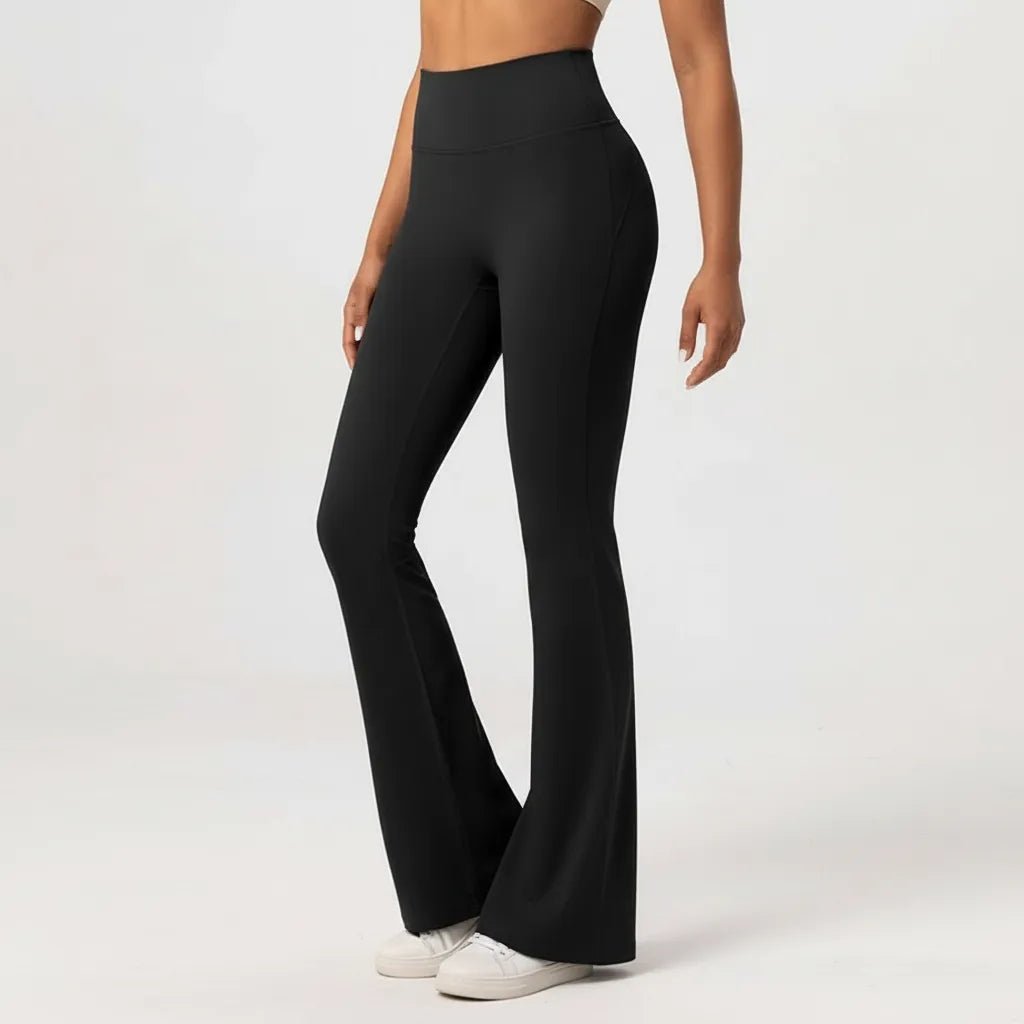 Flared Yoga Broek Dames | High Waist Naadloos Stretch - Miss Madera