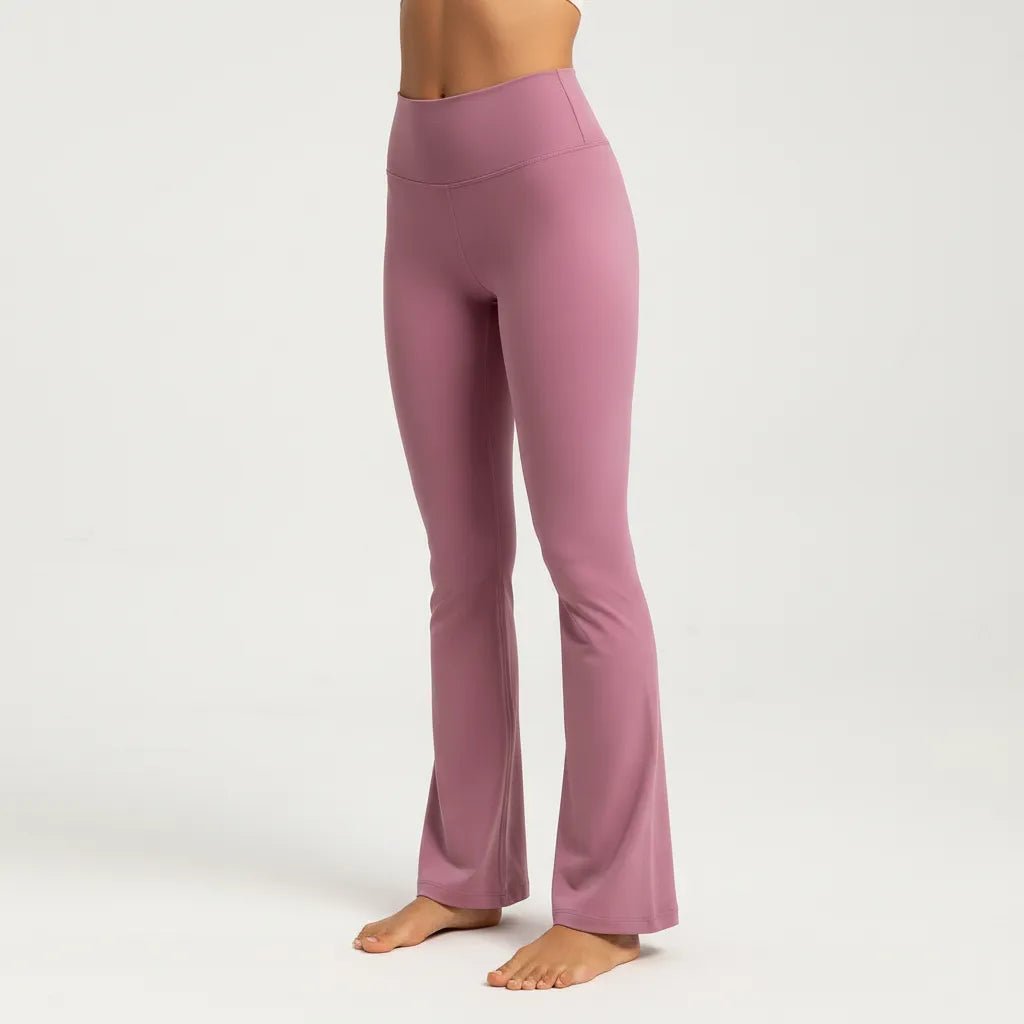 Flared Yoga Broek Dames | High Waist Naadloos Stretch - Miss Madera