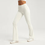 Flared Yoga Broek Dames | High Waist Naadloos Stretch - Miss Madera