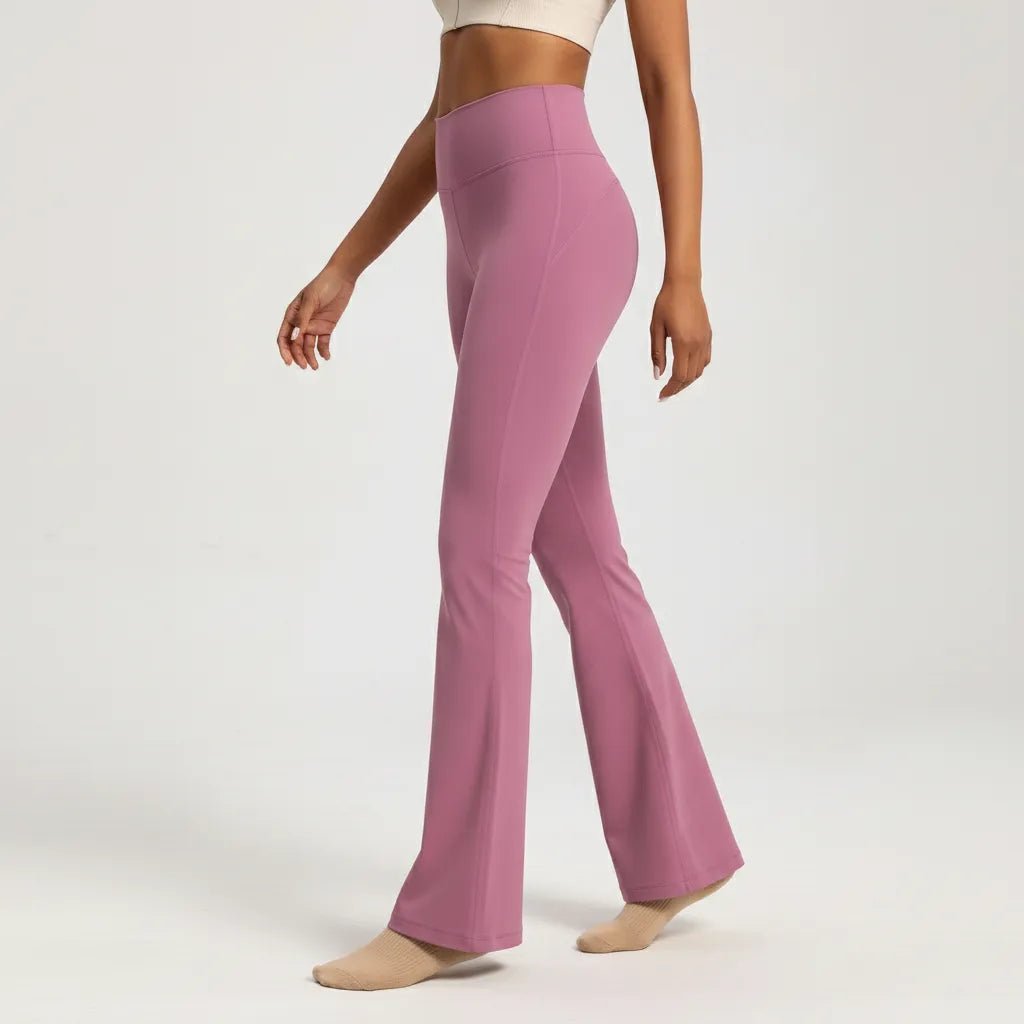 Flared Yoga Broek Dames | High Waist Naadloos Stretch - Miss Madera
