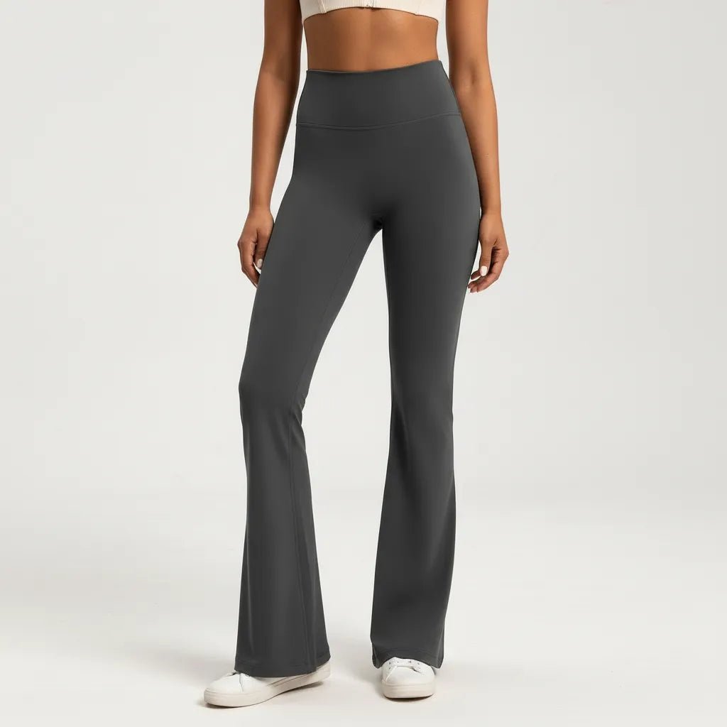 Flared Yoga Broek Dames | High Waist Naadloos Stretch - Miss Madera