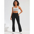 Flared Yoga Legging Dames | High Waist Telefoonzak - Miss Madera