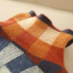 Gebreide Oversized Sweater Dames | Checkerboard Print - Miss Madera