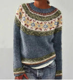 Gebreide Trui Dames Boothals | Retro Gestreept - Miss Madera