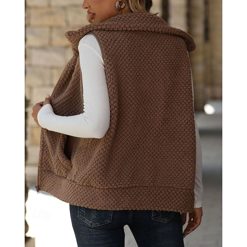 Miss | Bodywarmer Dames Losjes Vallend Ritsdetail Casual