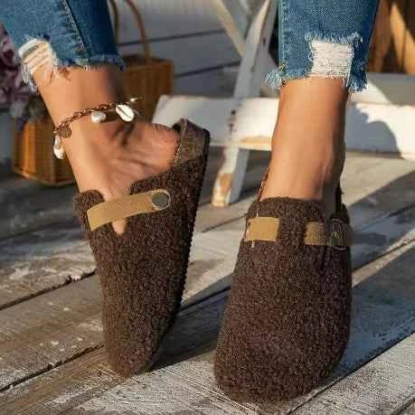 Pantoffels Dames Gesp Antislip Gesloten Teen
