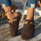 Pantoffels Dames Gesp Antislip Gesloten Teen