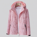 Jas Dames Lichtgewicht Winddicht met Capuchon - Polyester - Lichtroze