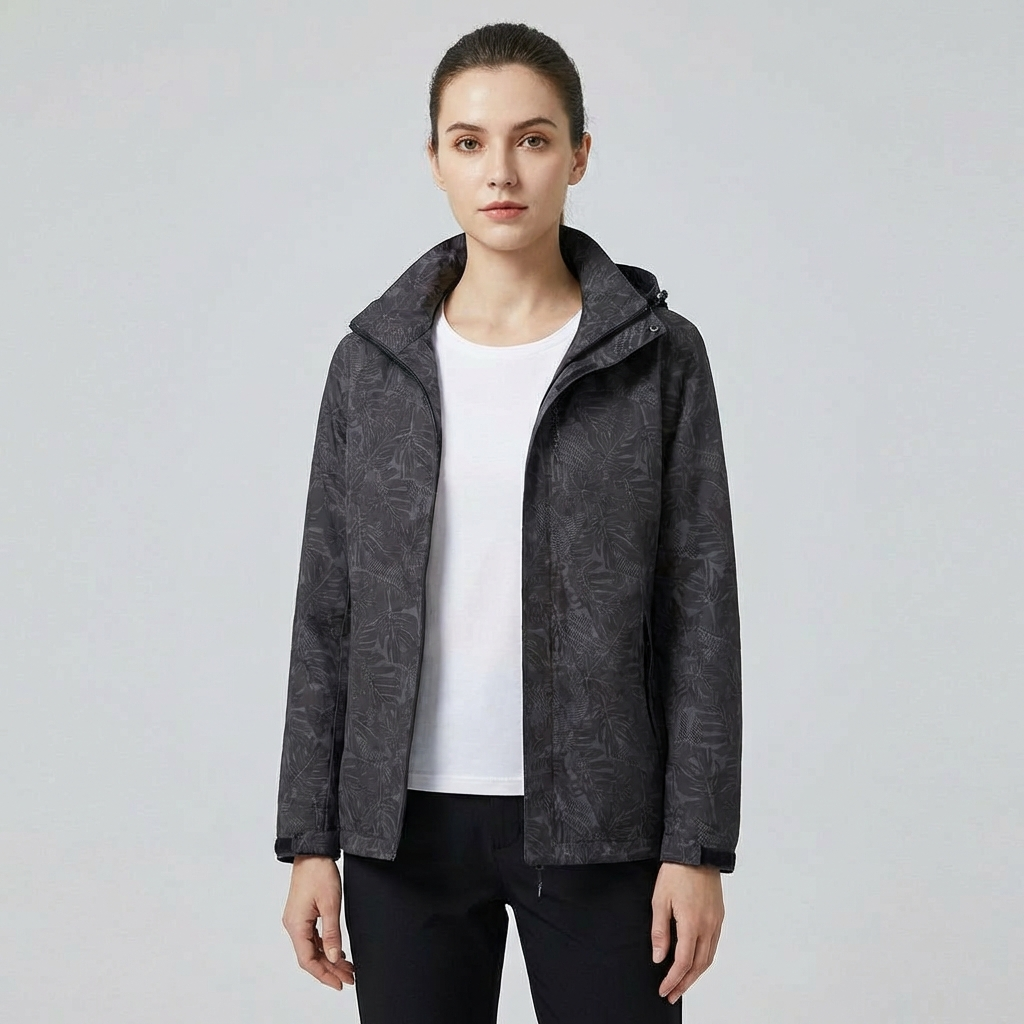 Jas Dames Lichtgewicht Winddicht met Capuchon - Polyester