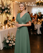 Miss Madera bruidsmeisjesjurk - bruiloft receptie