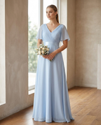 Miss Madera bruidsmeisjesjurk - bruiloft raamlicht
