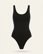 Naadloze bodysuit dames met spaghettibandjes en ronde halslijn, productfoto zonder model