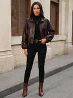Jas Dames Cropped Pasvorm Ritszakken