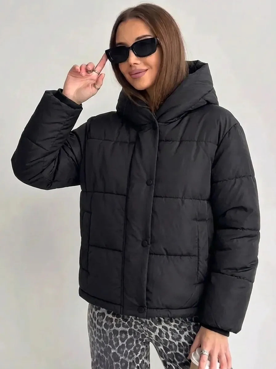 Jas Dames Oversized Gewatteerd met Capuchon