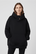 Hoodie Dames Oversized Hoge Hals Kangoeroezak – Casual | Miss Madera - Miss Madera MIS-AA5AUR