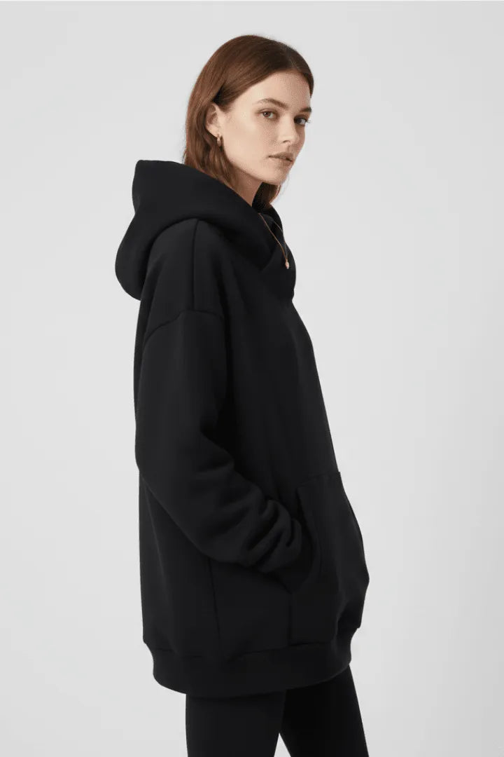 Hoodie Dames Oversized Hoge Hals Kangoeroezak – Casual | Miss Madera - Miss Madera MIS-AA5AUR