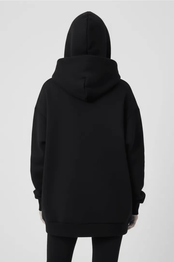 Hoodie Dames Oversized Hoge Hals Kangoeroezak – Casual | Miss Madera - Miss Madera MIS-AA5AUR