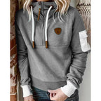 Hoodie Dames Relaxed Fit Sweatstof – Casual | Miss Madera - Miss Madera MIS-ZH7ODH