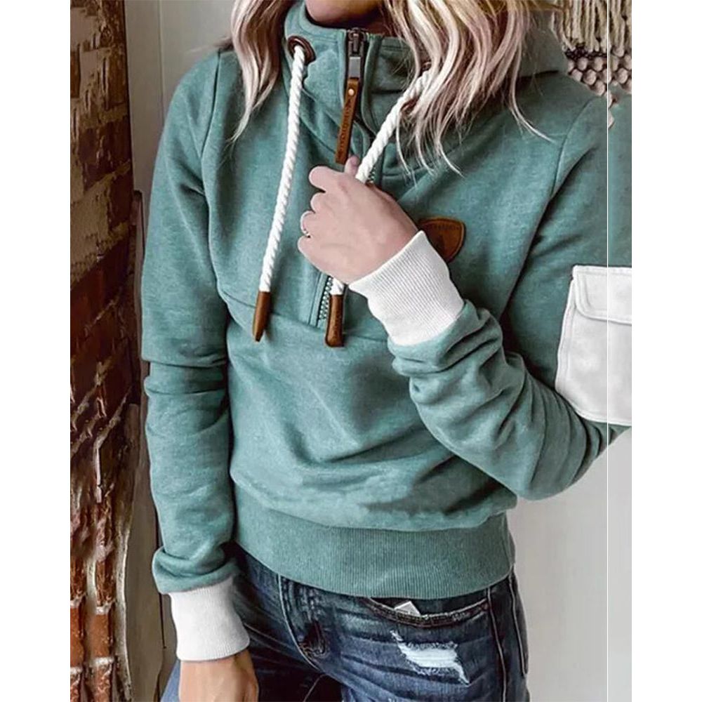 Hoodie Dames Relaxed Fit Sweatstof – Casual | Miss Madera - Miss Madera MIS-4AMU0P