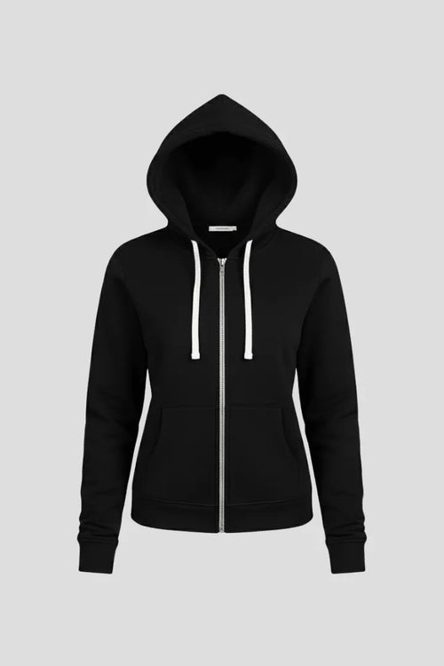 Hoodie Dames Relaxed Rits Trekkoord Kap – Casual | Miss Madera - Miss Madera MIS-GJHFCL