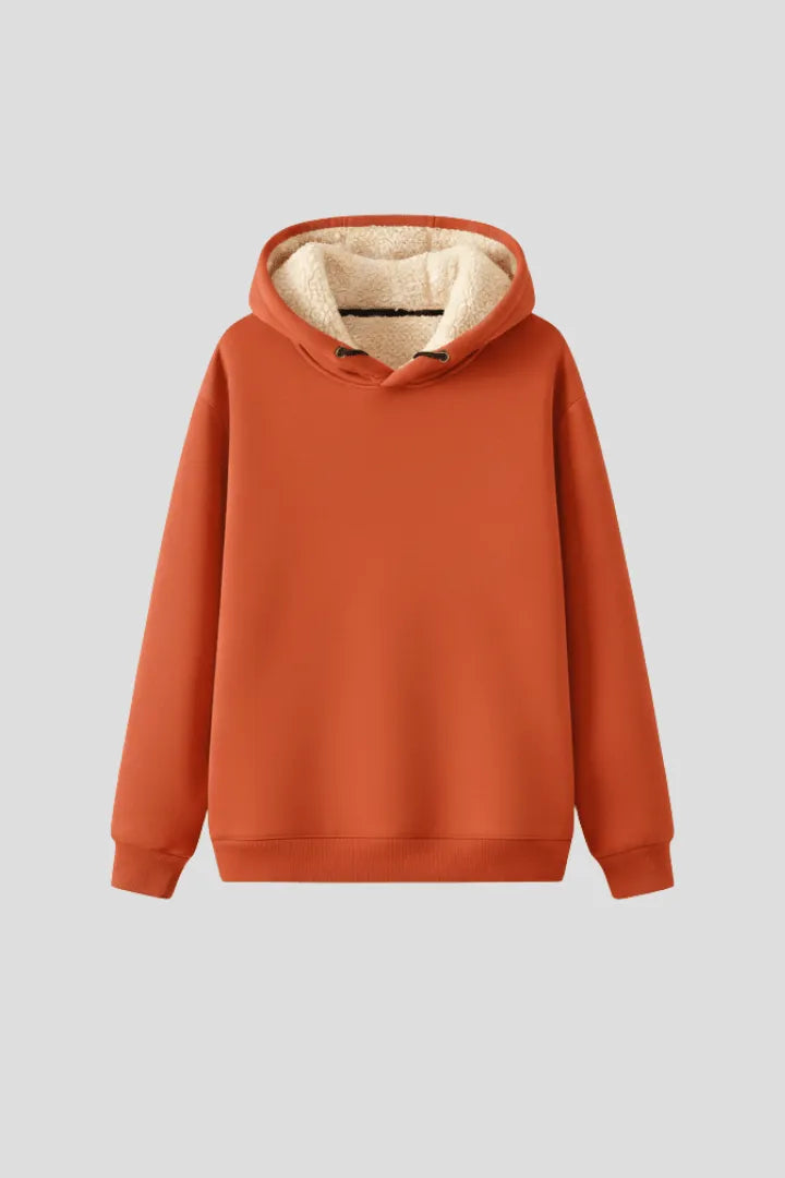 Hoodie Dames Sherpa Gevoerd Kangoeroezak – Winter | Miss Madera - Miss Madera MIS-DAND7T
