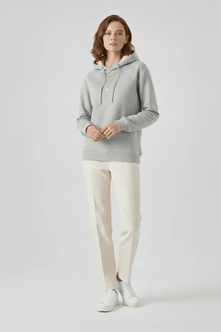 Hoodie Dames Sherpa Gevoerd Kangoeroezak – Winter | Miss Madera - Miss Madera MIS-GEXOCU