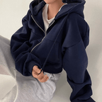 Hoodie Jurk Dames Oversized Capuchon Fleece – Casual | Miss Madera - Miss Madera MIS-7W4TRN