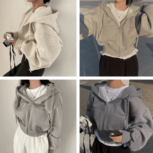Hoodie Jurk Dames Oversized Capuchon Fleece – Casual | Miss Madera - Miss Madera MIS-7WF08P