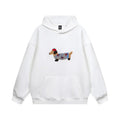 Hoodie teckel Dames | Geborduurde Oversized Casual - Miss Madera