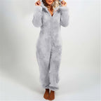 Miss | Onesie Dames Teddy Fleece Capuchon Losvallend