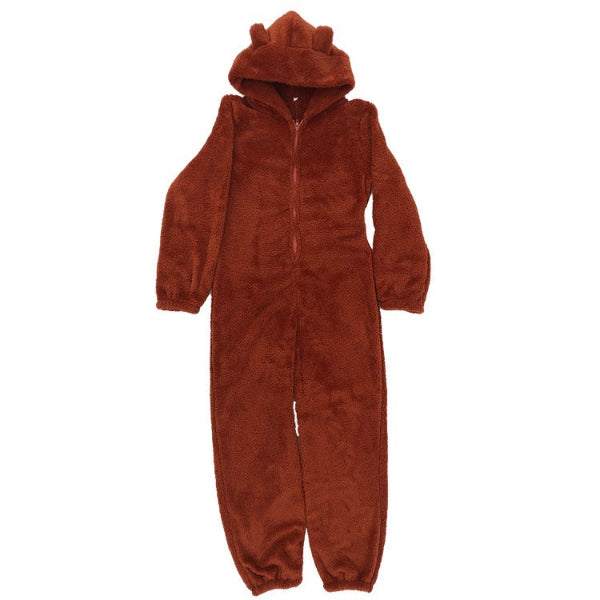 Miss | Onesie Dames Teddy Fleece Capuchon Losvallend