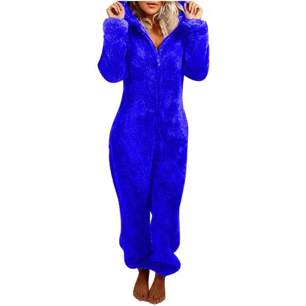 Miss | Onesie Dames Teddy Fleece Capuchon Losvallend