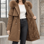 Jas Dames Longline Capuchon Trekkoord