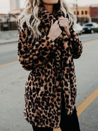 Miss | Winterjas Dames Imitatiebont Luipaardprint - Polyester