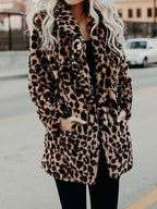 Miss | Winterjas Dames Imitatiebont Luipaardprint - Polyester