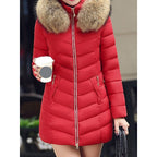 Miss | Winterjas Dames Gewatteerde Parka Vegan Fur Capuchon