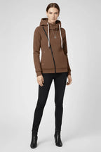 Jas Dames Capuchon Asymmetrische Rits – Casual | Miss Madera - Miss Madera MIS-KLOABX-S