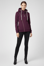 Jas Dames Capuchon Asymmetrische Rits – Casual | Miss Madera - Miss Madera MIS-TDE1WC-S