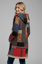 Jas Dames Capuchon Patchwork Rits – Herfst Winter | Miss Madera - Miss Madera MIS-TGMRVJ