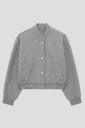 Jas Dames Cropped Drukknoop Geribbeld – Casual | Miss Madera - Miss Madera MIS-QHVW28
