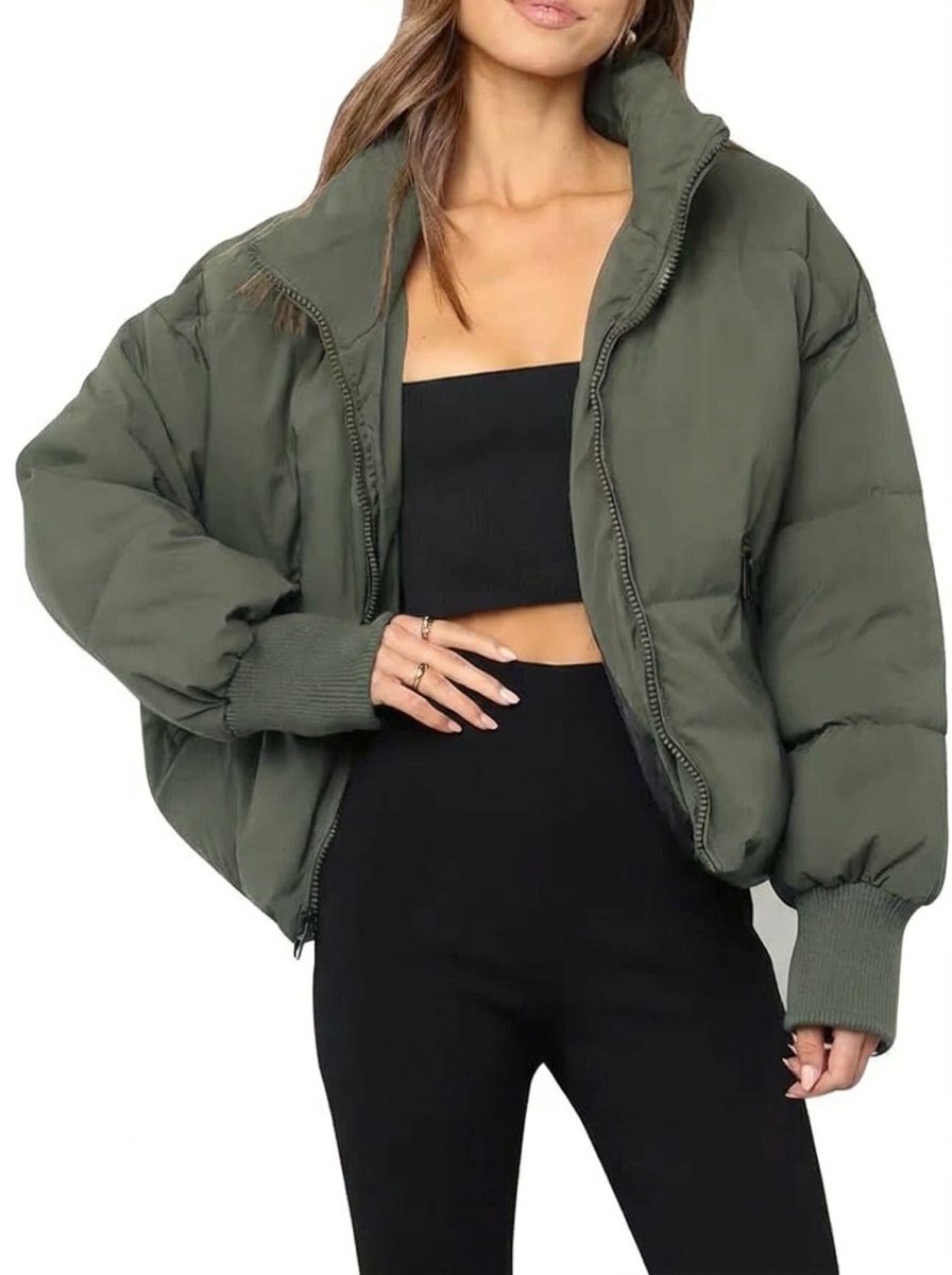 Jas Dames Cropped Gewatteerd Polyester – Herfst Winter | Miss Madera - Miss Madera MIS-433RXJ