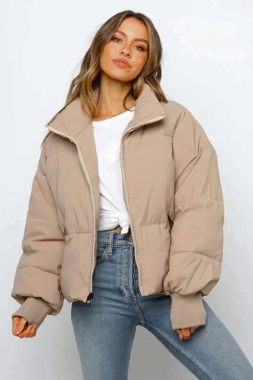 Jas Dames Cropped Gewatteerd Polyester – Herfst Winter | Miss Madera - Miss Madera MIS-SI8NTI