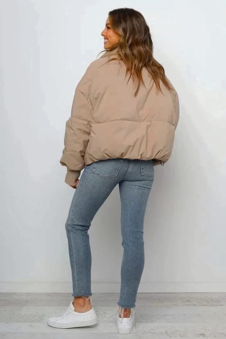 Jas Dames Cropped Gewatteerd Polyester – Herfst Winter | Miss Madera - Miss Madera MIS-SI8NTI