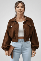 Jas Dames Cropped Rits Aansluitend – Casual | Miss Madera - Miss Madera MIS-1DD977