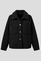 Jas Dames Fleece Knoopsluiting Relaxed Fit – Kantoor | Miss Madera - Miss Madera MIS-0XG472