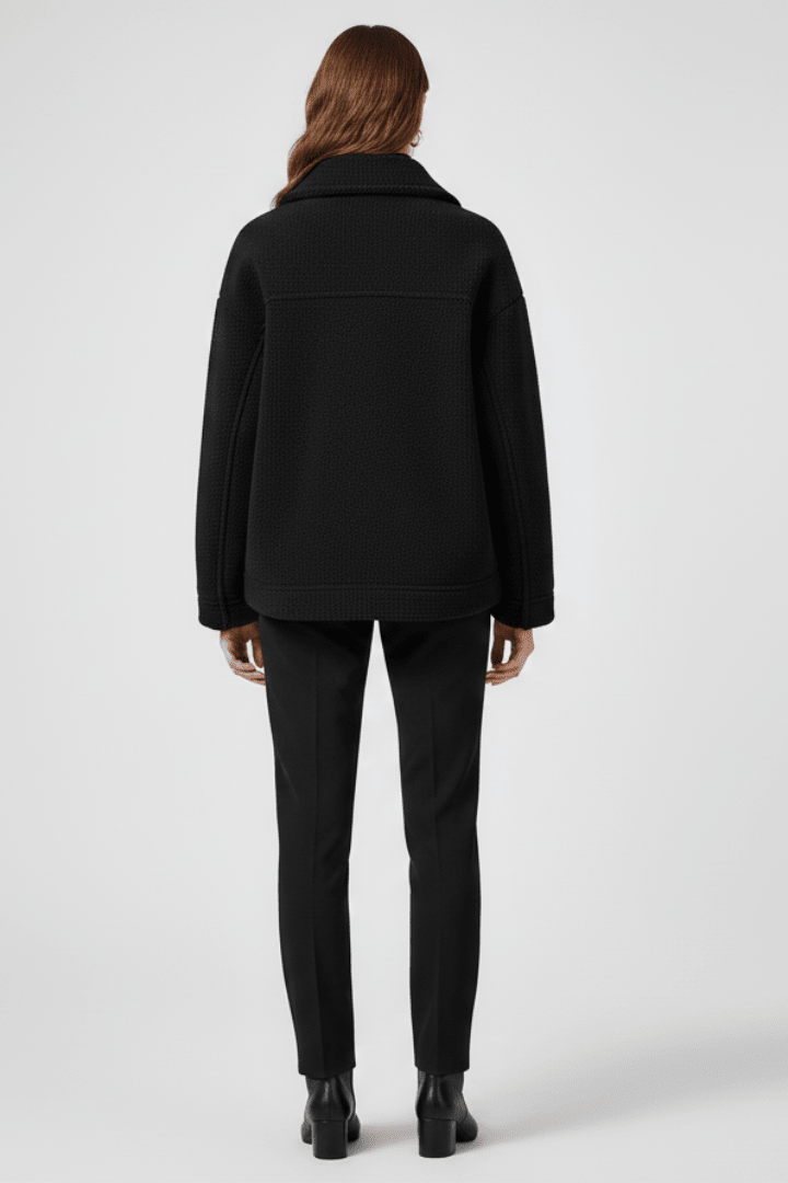 Jas Dames Fleece Knoopsluiting Relaxed Fit – Kantoor | Miss Madera - Miss Madera MIS-0XG472