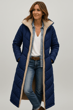 Jas Dames Lang Gewatteerd Capuchon – Winter | Miss Madera - Miss Madera MIS-JLYIWB