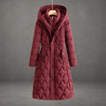 Jas Dames Longline Gewatteerd Capuchon – Winter | Miss Madera - Miss Madera MIS-A6GF2W