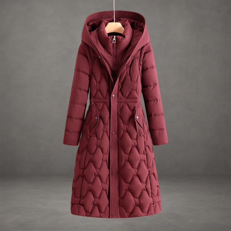 Jas Dames Longline Gewatteerd Capuchon – Winter | Miss Madera - Miss Madera MIS-A6GF2W